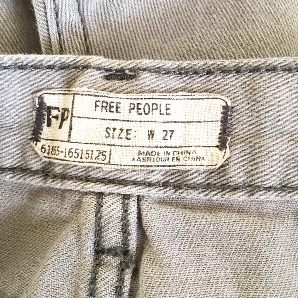 Free People Grey Raw Hem Shorts Size 27 - Picture 8 of 10